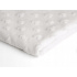 Tissu minky coeurs, 330 gr/m2, largeur 160 cm, blanche