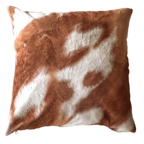 Housse de coussin déco 40x40 cm, Roux