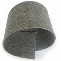 Feutrine technique 4 mm, 600 g/m², largeur 100 cm, gris