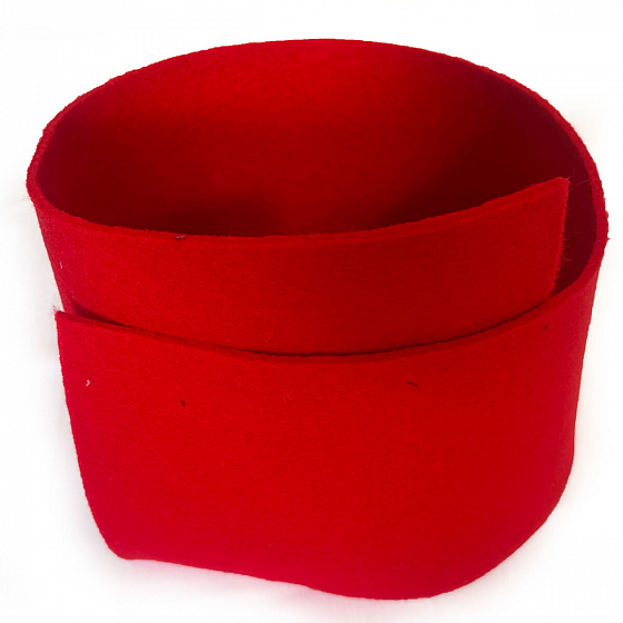 Feutrine technique 4 mm, 600 g/m², largeur 100 cm, rouge 