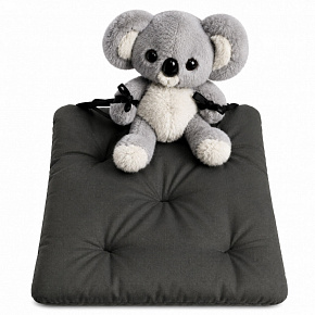 Coussin d'assise de jardin Oxford graphite, 40 × 40 cm