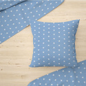 Tissu coton au mètre, 125 g/m², largeur 160 cm, imprimé Etoiles bleu      