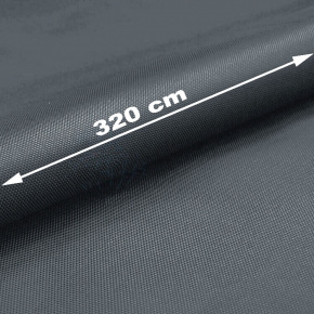 Tissu Oxford Téflon déperlant, 165 g/m², largeur 320 cm, couleur Graphite