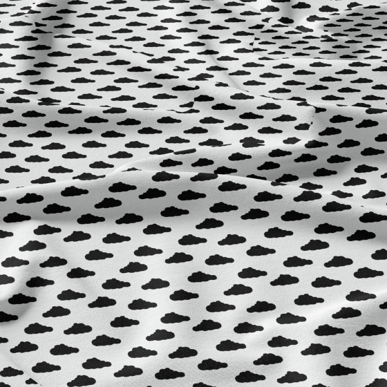 Tissu en coton uni au mètre, 125 g/m², largeur 160 cm, blanc 