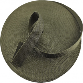 Ruban polypropylène renforcé pour sacs 15 mm couleur khaki (50 m)