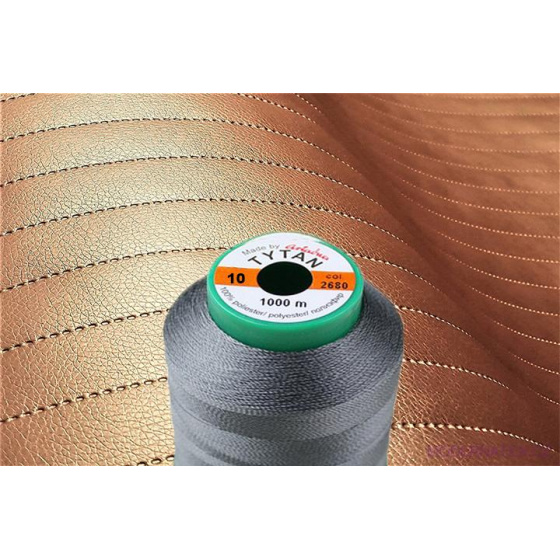 Fils à coudre d'ameublement TYTAN 10 1000 m couleur grise 2680