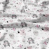 Tissu coton au métre imprimé Animaux drôles couleur rose