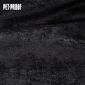 Tissu d'ameublement Aphrodite Black, super doux et lisse, Pet proof