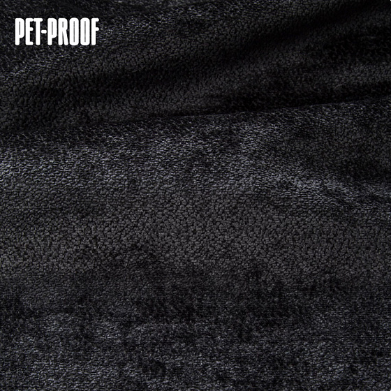 Tissu d'ameublement Aphrodite Black, super doux et lisse, Pet proof