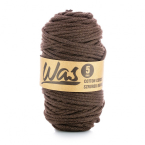 Cordons tressé coton 5 mm, 100 m, couleur marron 340