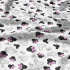 Tissu coton au métre imprimé Miky cocardes rose