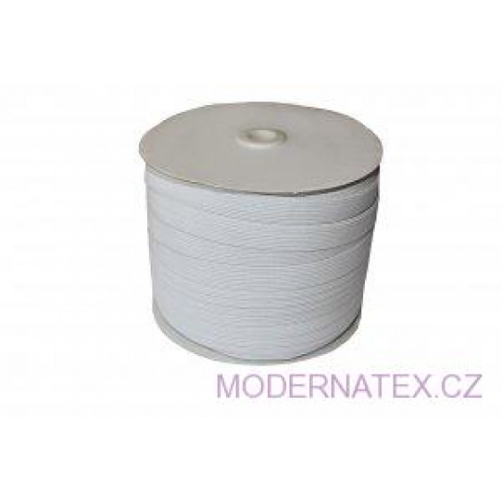 Guma prádlová šíře 15 mm bílá balení 50 m