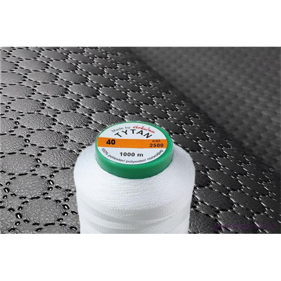 Fils à coudre d'ameublement TYTAN 40 1000 m couleur blanche 2500
