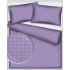 Tissu coton au métre couleur violet pois blanche 4 mm