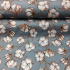 Tissu en coton au mètre, 125 g/m², largeur 160 cm, imprimé à fleurs coton