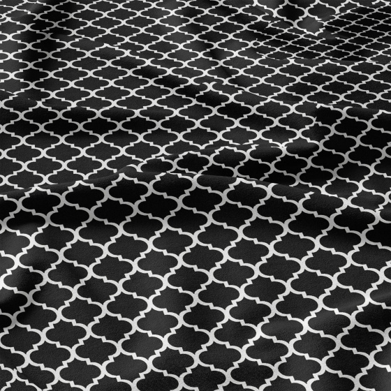 Tissu en coton uni au mètre, 125 g/m², largeur 160 cm, noir 