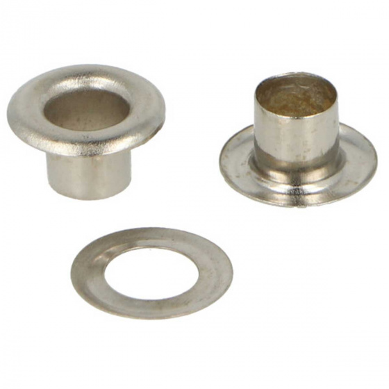 Oeillets intérieur 6 mm acier chromé 10 pces