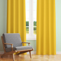 Tissu en coton uni au mètre, 125 g/m², largeur 160 cm, jaune