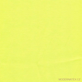 Tissu sergé de polycoton, 250 g/m², largeur 150 cm, au mètre, jaune neon
