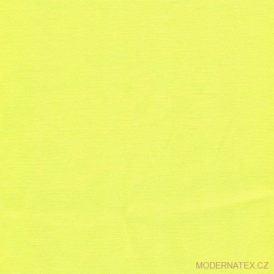 Tissu sergé de polycoton, 250 g/m², largeur 150 cm, au mètre, jaune neon