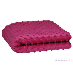 Tissu minky dot, 380 g/m², largeur 160 cm, fuchsia fonce Tissu minky dot, 380 g/m², largeur 160 cm, fuchsia fonce