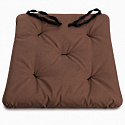 Coussin d'assise de jardin Oxford marrone, 40 × 40 cm