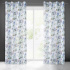 Rideaux motifs Bella couleur bleu 140 x 250 cm 