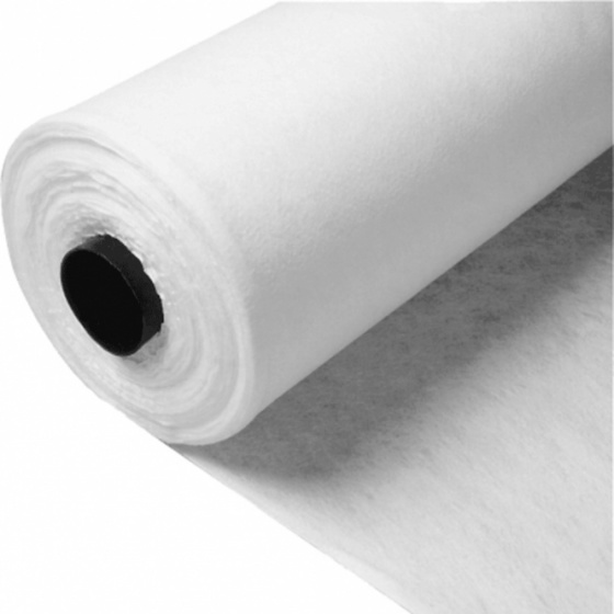 Non Tissu visline couleur blanche sans colle au mètre, largeur 150 cm