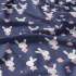 Tissu coton au métre imprimé Lapin couleur grenat