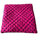 Coussin d'assise 40x40x2cm Pois Noir sur Amarante et Vert