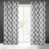 Rideaux motifs Karin couleur blanche 140 x 250 cm 