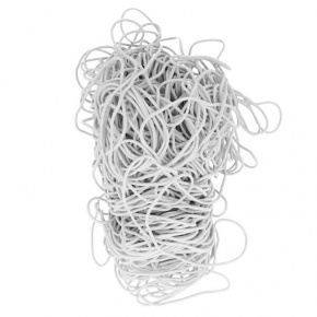 Corde élastique Blanche 3 mm au métre Corde élastique Blanche 3 mm au métre