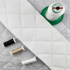 Simili cuir matelassé 5X5 cm, 540 g/m², largeur 145 cm, blanche