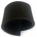 Feutrine technique 20 mm, 3500 g/m², largeur 100 cm, noir