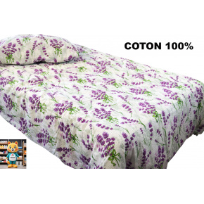 Linge de lit en crêpe avec fermeture éclair, couleur Violet, 140x200 cm