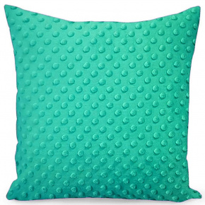 Housse de coussin micropeluche 40X40 cm, Menthol