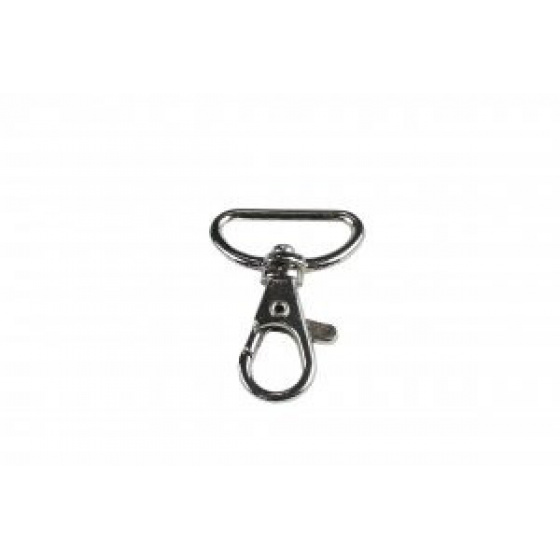 Mousquetons argent finition 20 mm