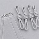 Voile d’ombrage rectangulaire 3x3 m, Oxford 165 g/m², protection contre le soleil avec protection UV, gris