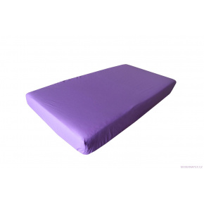 Drap de lit en coton à caoutchouc 120 x 60 cm violet