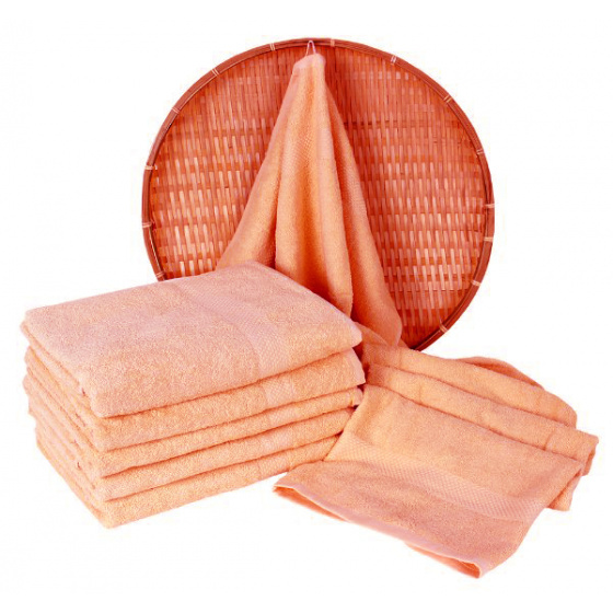 Serviette de bain 70x140 cm, couleur saumon