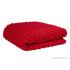 Tissu minky dot, 380 g/m², largeur 160 cm, rouge