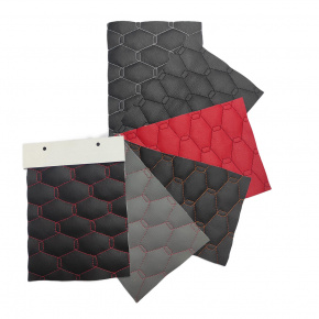 Échantillonneur du tissus d'ameublement Cuir écologique Matelassé GEO