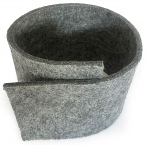 Feutrine technique 7 mm, 750 g/m², largeur 160 cm, gris Feutrine technique 7 mm, 750 g/m², largeur 160 cm, gris