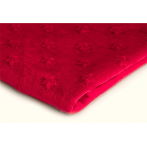 Tissu minky étoile, 320 g/m², largeur 160 cm, rouge Tissu minky étoile, 320 g/m², largeur 160 cm, rouge