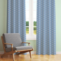 Tissu coton au mètre, 125 g/m², largeur 160 cm, imprimé Etoiles bleu      