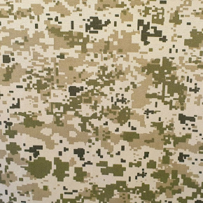 Tissu sergé de polycoton, 180 g/m², largeur 150 cm, au mètre, pixel biege