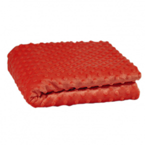 Tissu minky dot, 380 g/m², largeur 160 cm, orange fonce Tissu minky dot, 380 g/m², largeur 160 cm, orange fonce