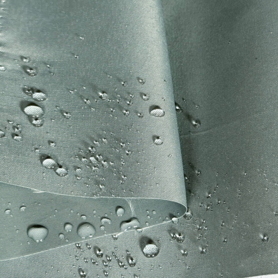 Tissu imperméable PREMIUM, polyester PU, 190 g/m², largeur 160 cm, couleur gris