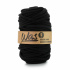 Cordons tressé coton 9 mm, 50 m, couleur noir 370