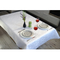 Nappe déperlante Vintage, 140x180 cm, couleur blanche,  anti tache